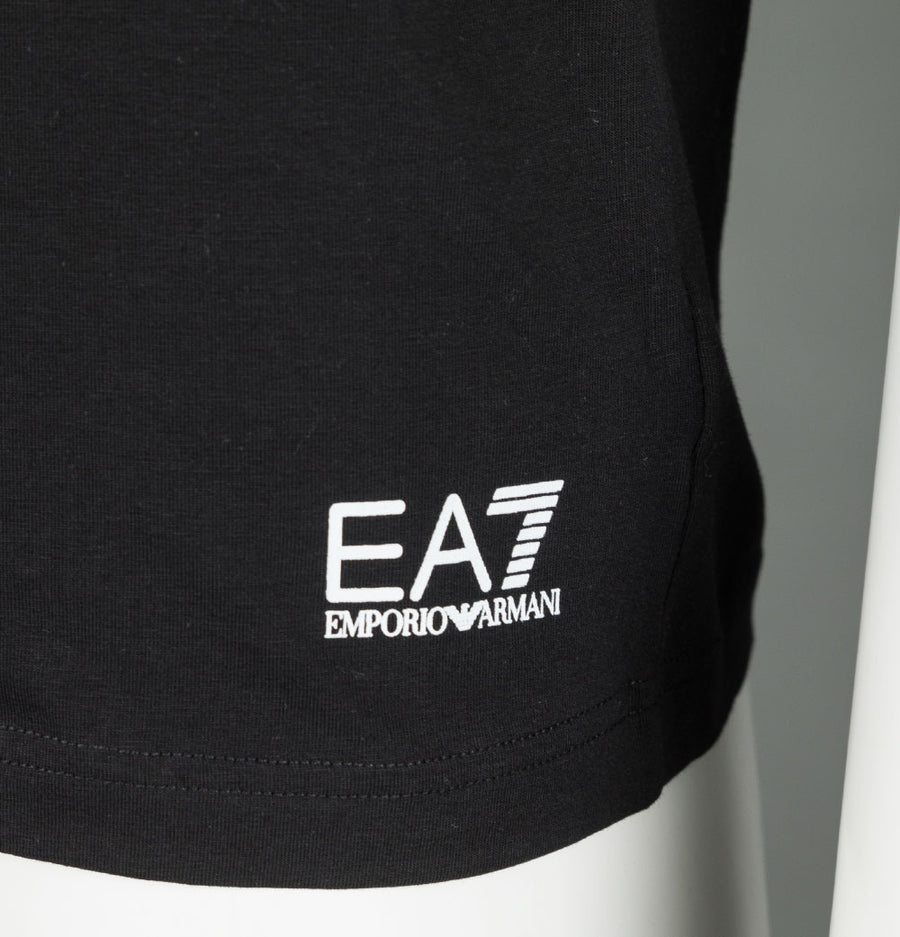 EA7 Graphic Series Eagle Logo T-Shirt Black