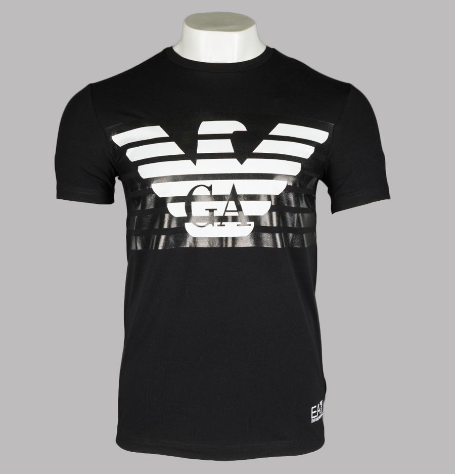 EA7 Graphic Series Eagle Logo T-Shirt Black