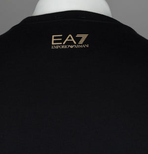 EA7 Logo Series Oversized Logo Sweatshirt Black