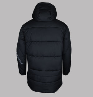 EA7 Padded Caban Coat Black