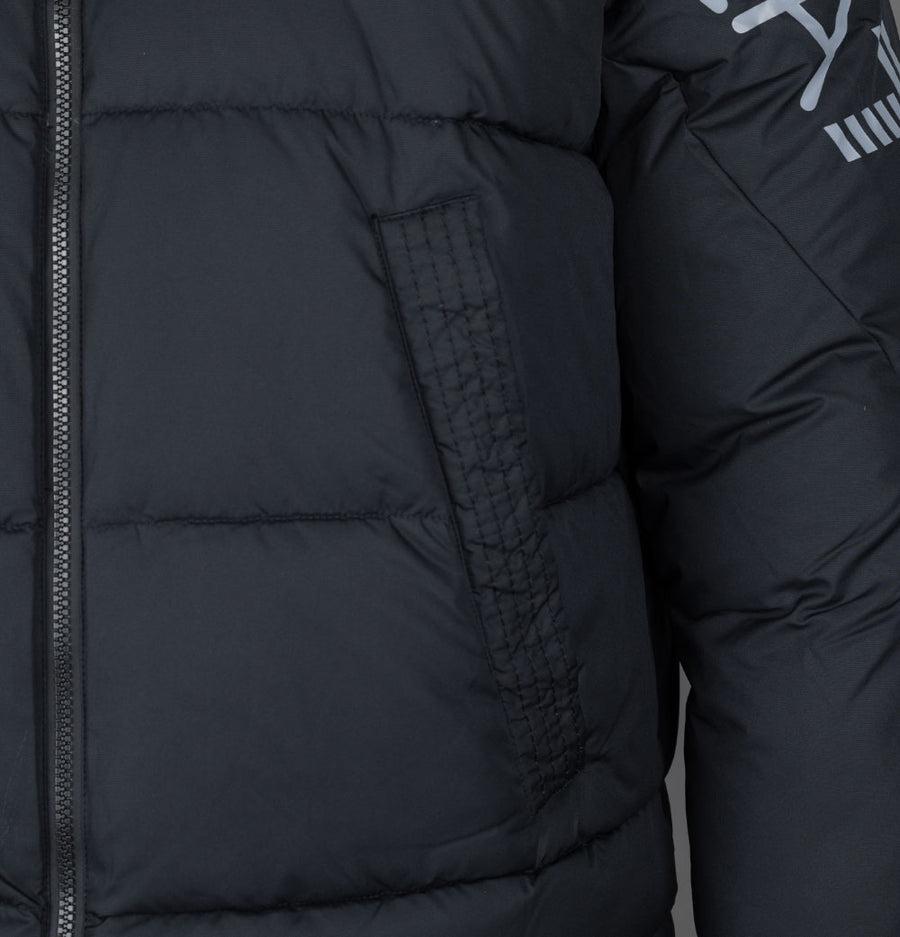 EA7 Padded Caban Coat Black