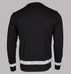 EA7 Pouch Pocket Taping Sweatshirt Black