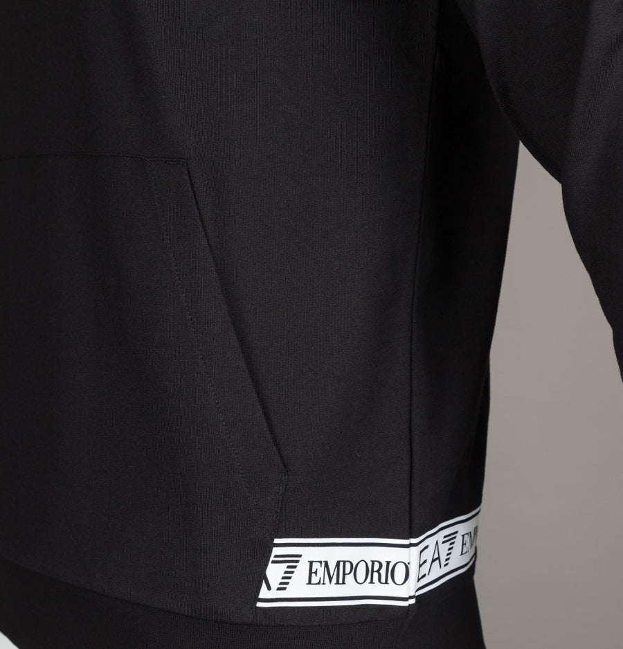EA7 Pouch Pocket Taping Sweatshirt Black