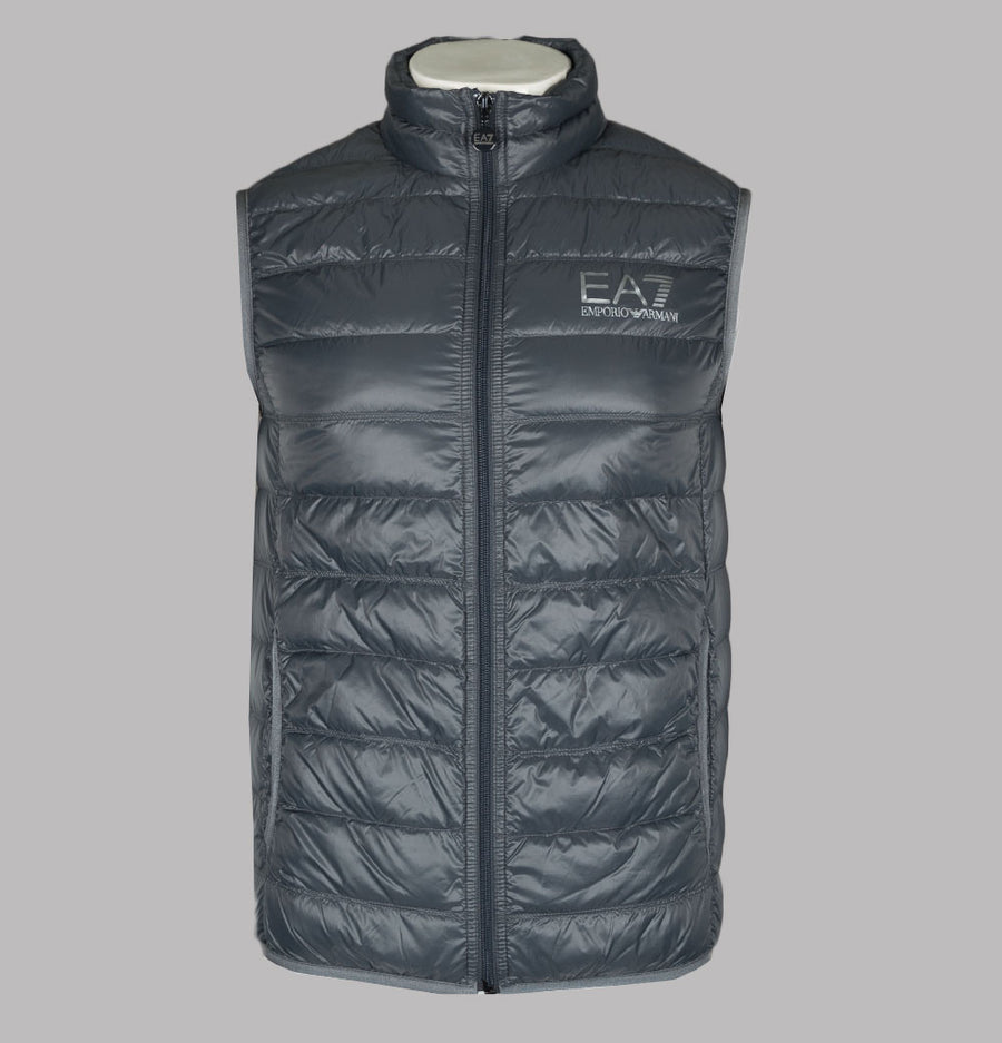 EA7 Quilted Down Gilet Dark Forest