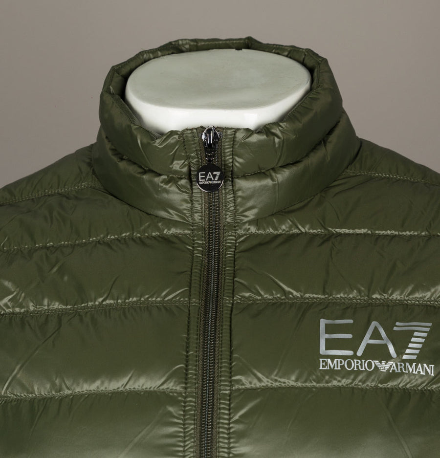 EA7 Quilted Down Gilet Forest Night