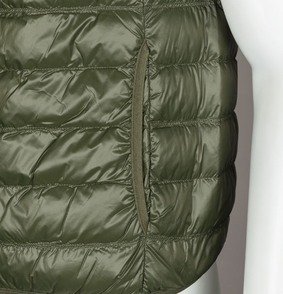 EA7 Quilted Down Gilet Forest Night