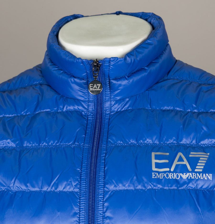 EA7 Quilted Down Gilet Mazarine Blue