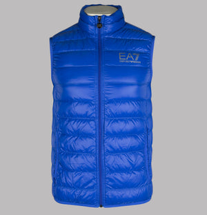 EA7 Quilted Down Gilet New Royal Blue