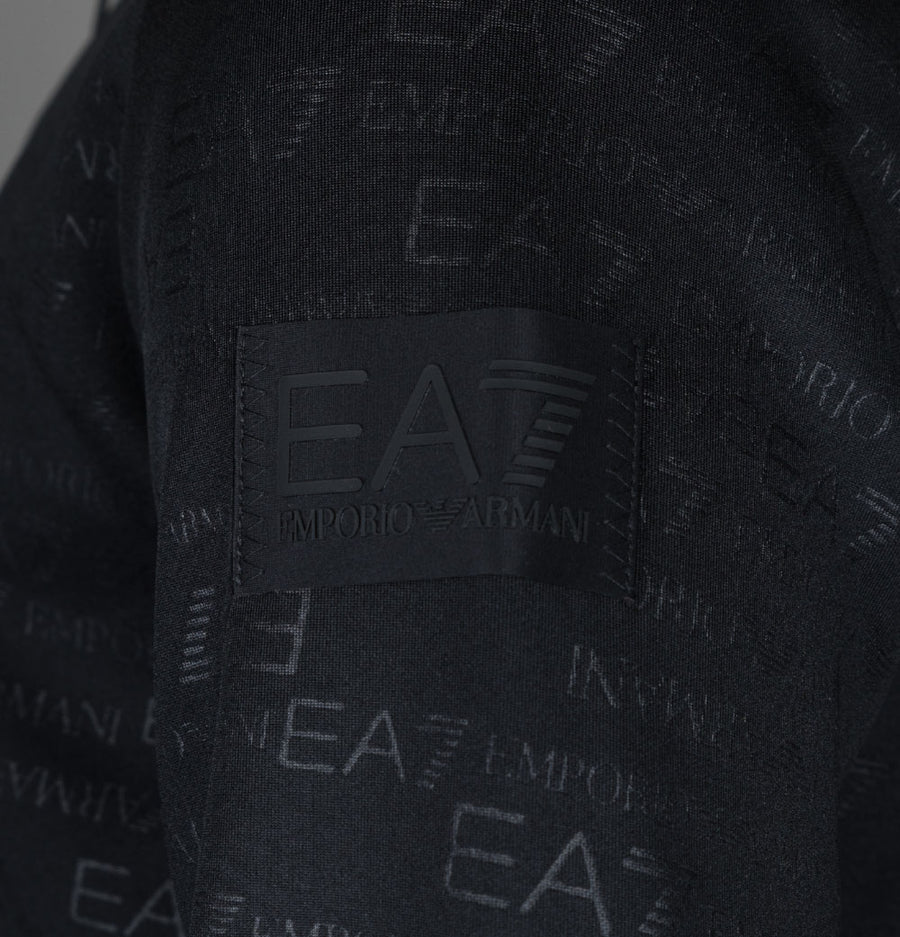 EA7 Repeat Logo Track Top Black