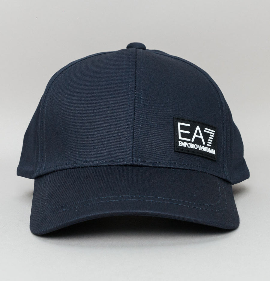 EA7 Rubber Box Logo Cap Blue
