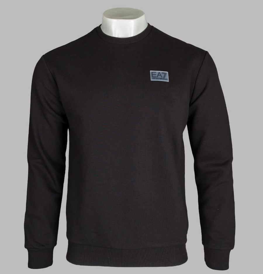 EA7 Rubber Logo Sweatshirt Black