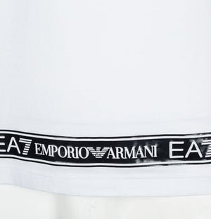 EA7 Rubberised Taping Logo T-Shirt White