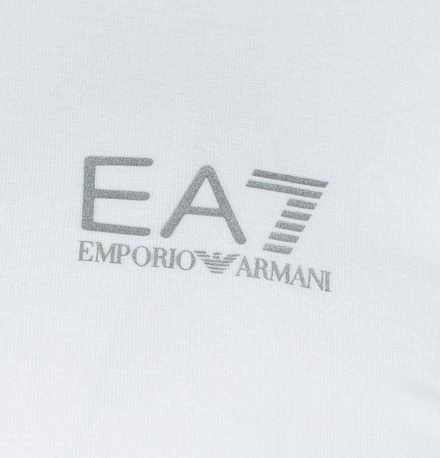 EA7 S/S Jersey Polo Shirt White