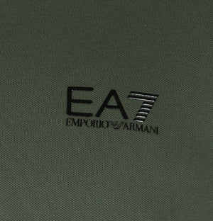 EA7 S/S Tipped Collar Polo Shirt Ivy