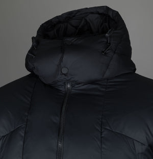 EA7 Winter Hooded Padded Jacket Black