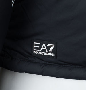 EA7 Winter Hooded Padded Jacket Black