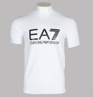 EA7 Iridescent Logo T-Shirt White