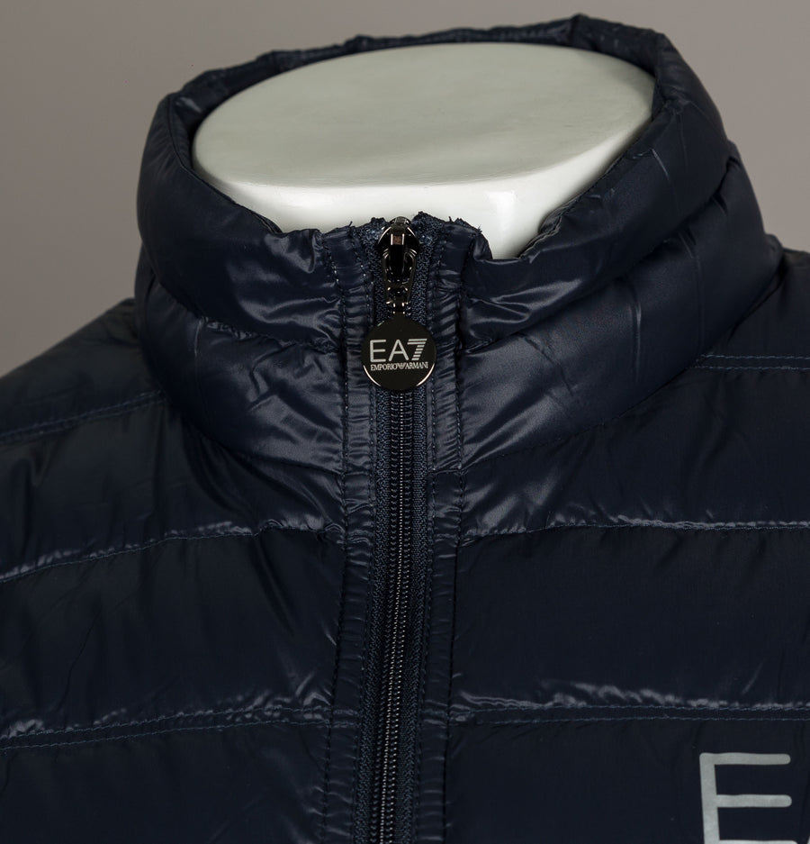 EA7 Quilted Down Gilet Night Blue