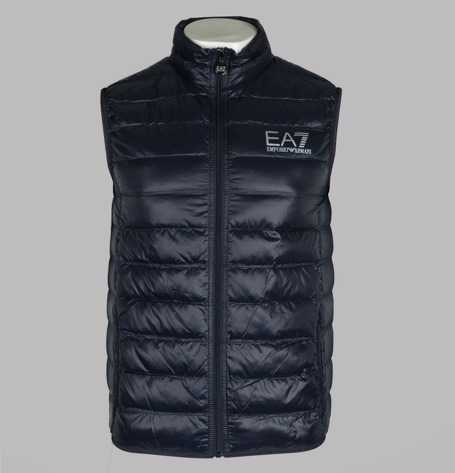 EA7 Quilted Down Gilet Night Blue