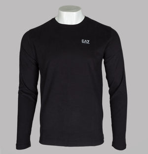 EA7 L/S Woven Box Logo T-Shirt Black