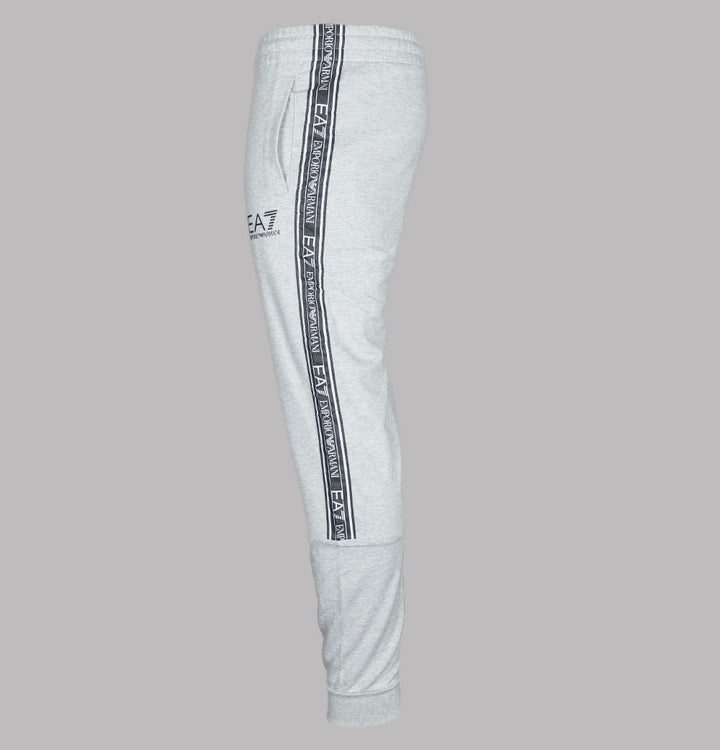 EA7 Logo Taping Joggers Light Grey