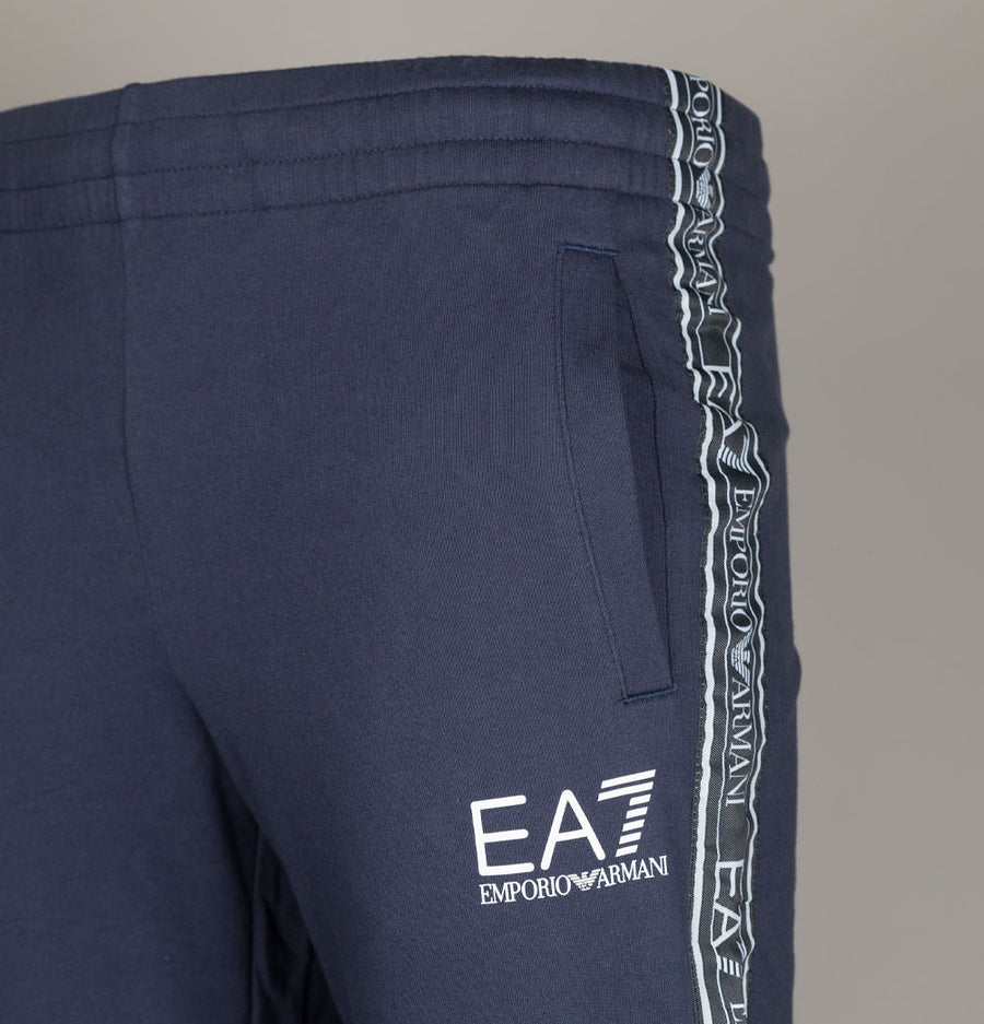 EA7 Logo Taping Joggers Navy Blue