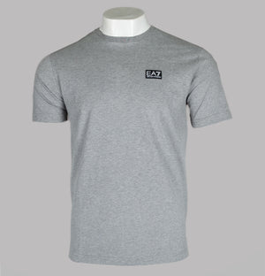 EA7 S/S Woven Box Logo T-Shirt Medium Grey