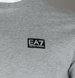 EA7 S/S Woven Box Logo T-Shirt Medium Grey