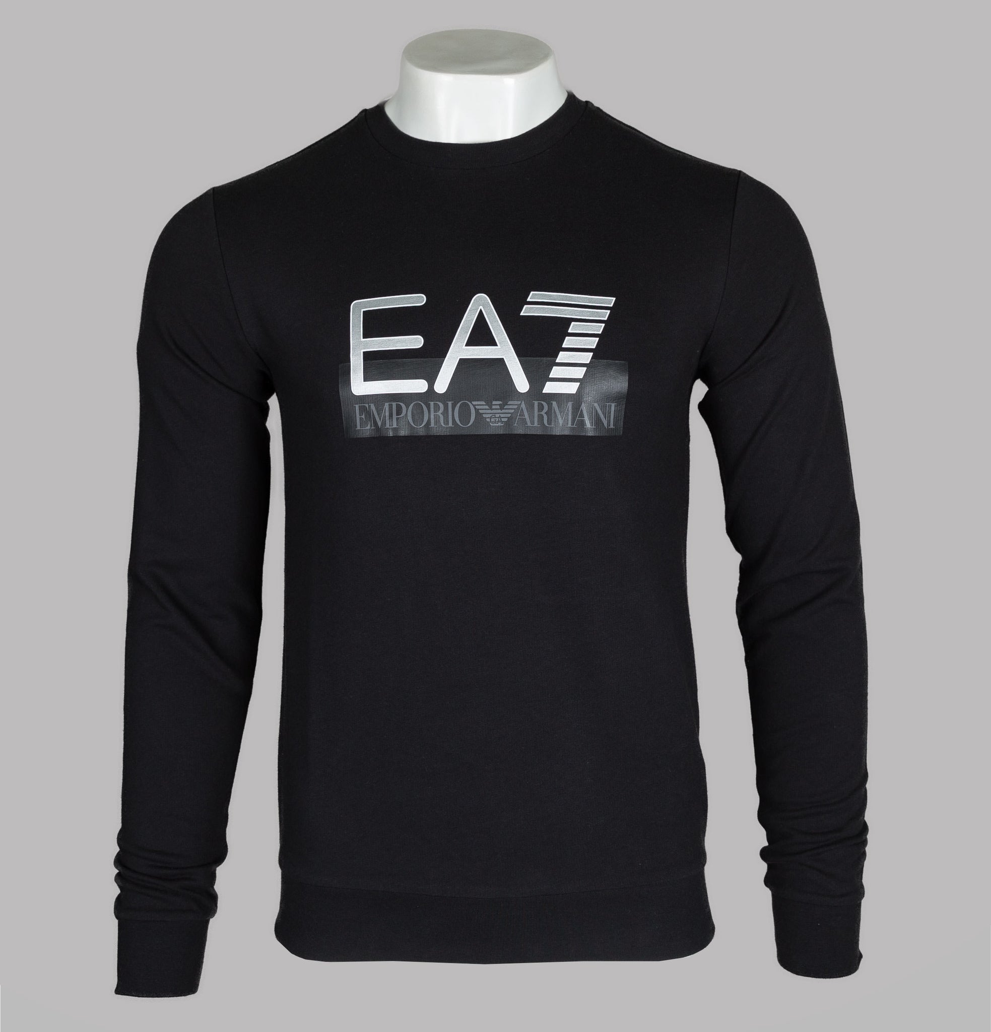 EA7 Emporio Armani VISIBILITY BIG LOGO - Print T-shirt - black 