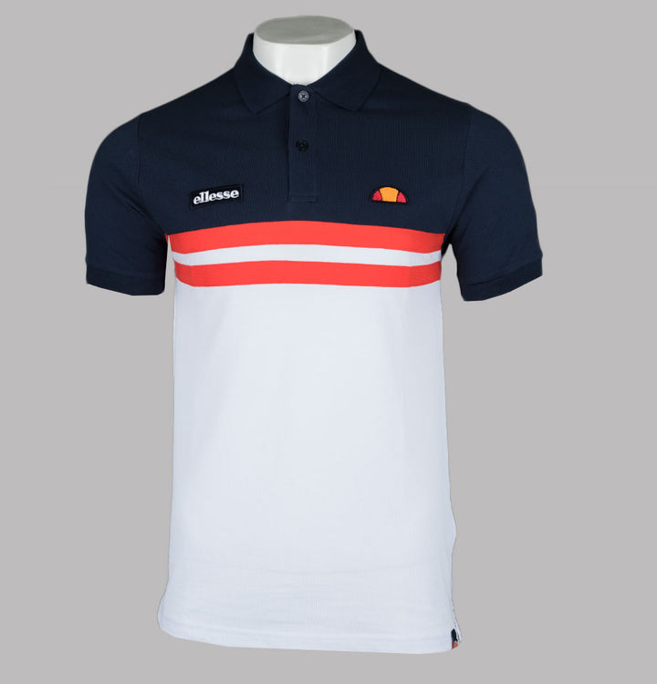 Ellesse Muccio Polo Shirt Navy/Red/White