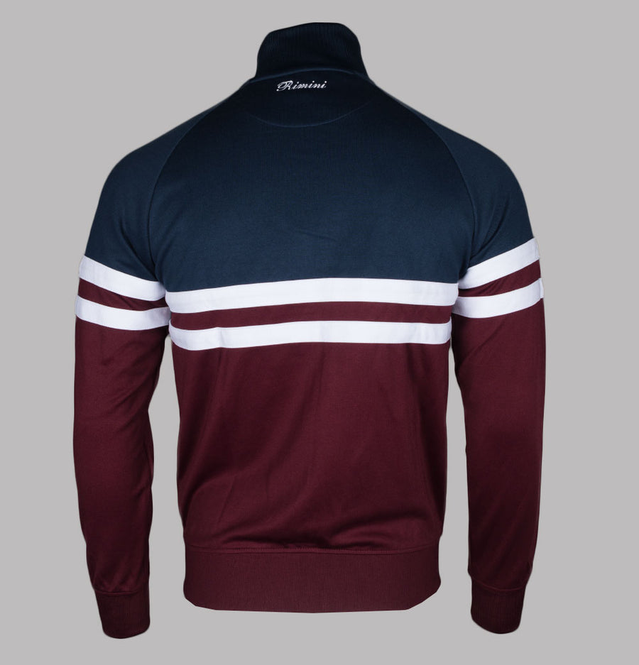 Ellesse Rimini Tracksuit Top Navy/White/Burgundy