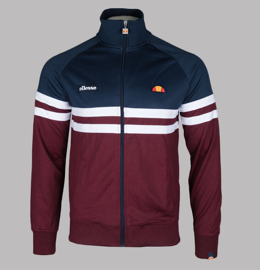 Ellesse Rimini Tracksuit Top Navy/White/Burgundy