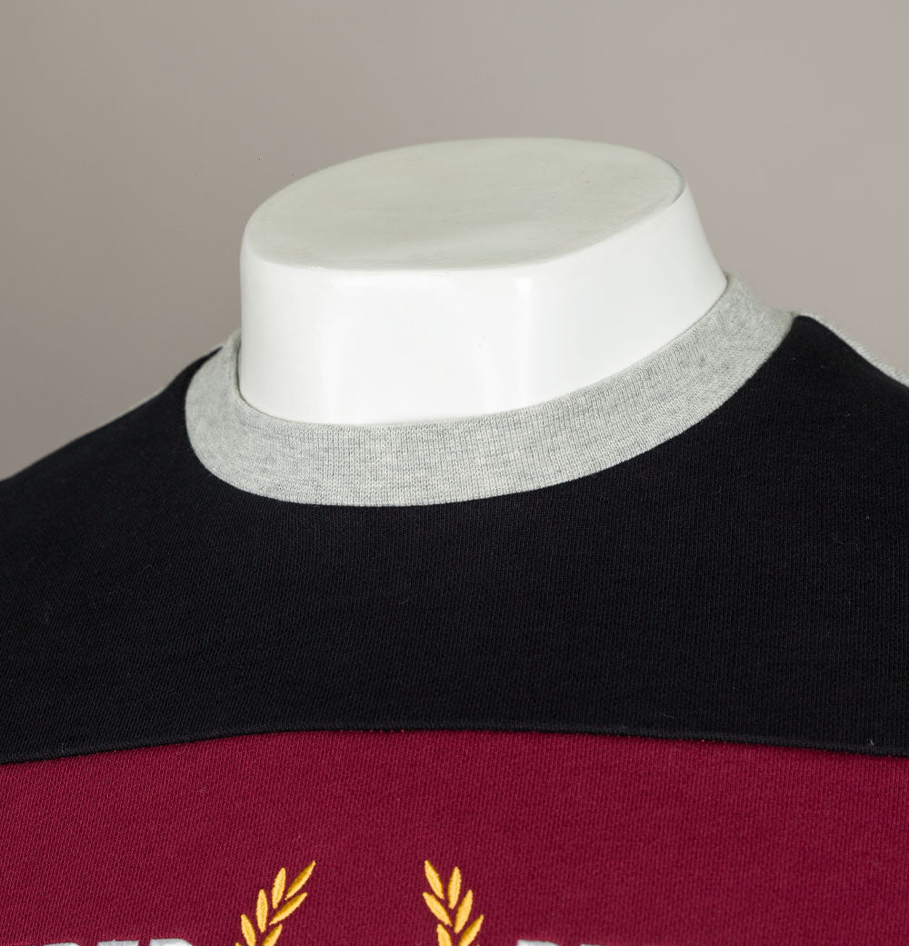 Fred perry 2025 panel sweatshirt