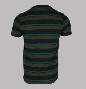 Farah Agawan Stripe T-Shirt Black