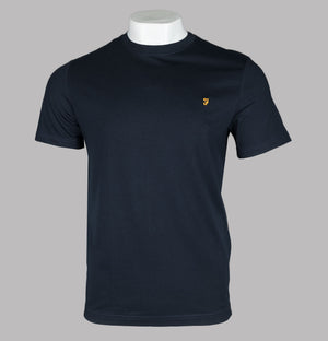 Farah Alexander Circular T-Shirt True Navy
