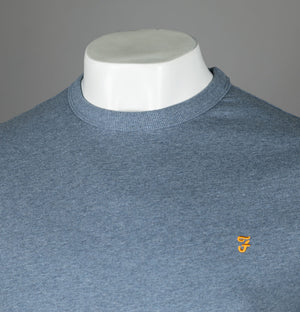 Farah Danny S/S T-Shirt Battleship Blue Marl