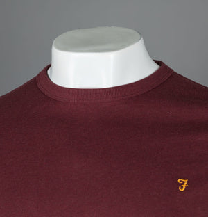 Farah Danny S/S T-Shirt Farah Red Marl