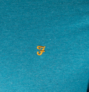 Farah Danny S/S T-Shirt Marina Blue Marl