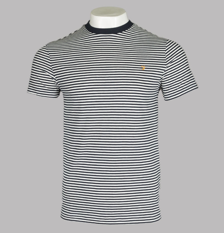 Farah Daytona Striped T-Shirt True Navy
