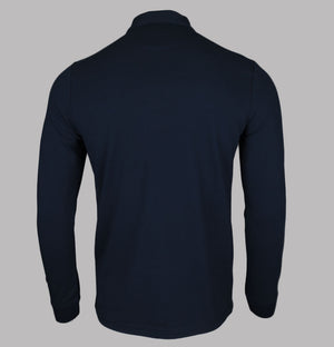 Farah Haslam Slim Fit LS Polo Shirt Navy