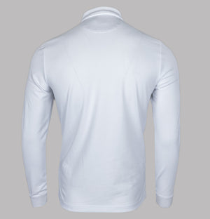 Farah Haslam Slim Fit LS Polo Shirt White