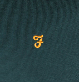 Farah Jim 1/4 Zip Sweatshirt Forest Green