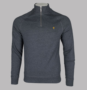 Farah Jim 1/4 Zip Sweatshirt Grey Marl