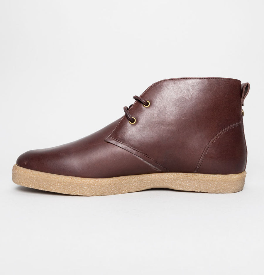 Farah Jonah Leather Mid Boots Brown