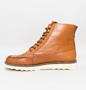 Farah Pantego Leather Boots Tan