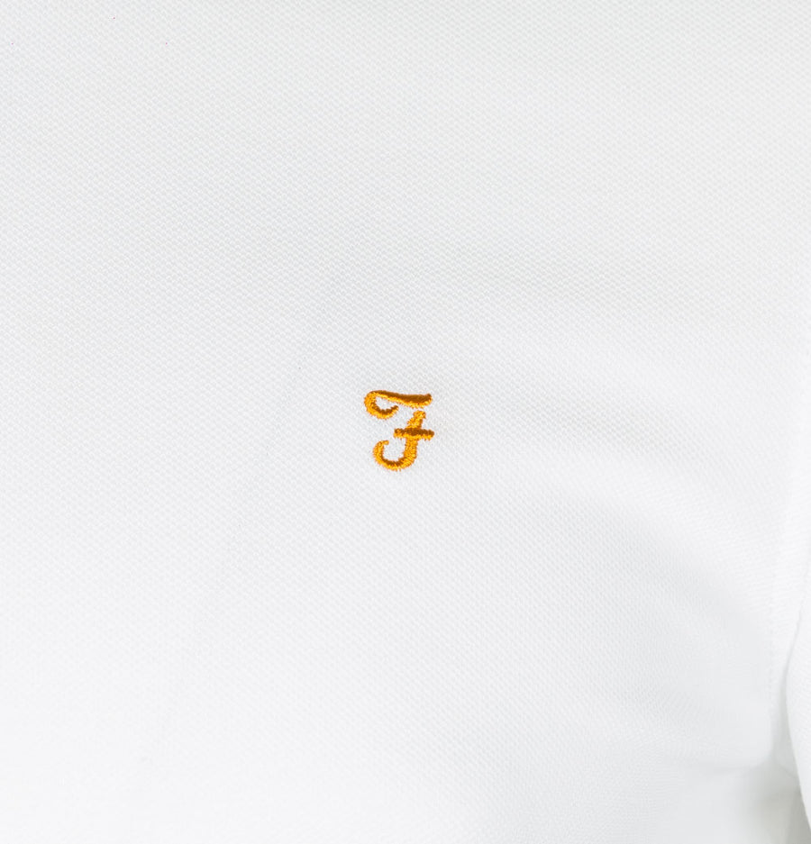 Farah Ricky SS Polo Shirt White