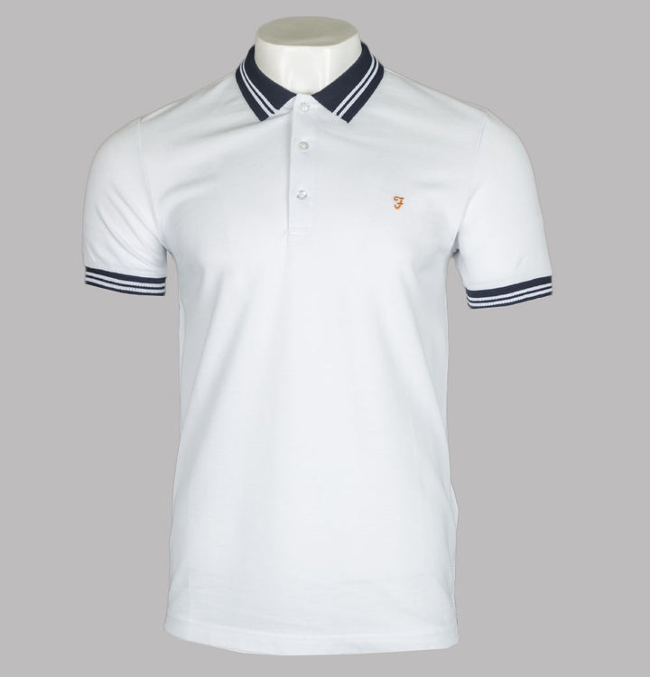 Farah Stanton Polo Shirt White