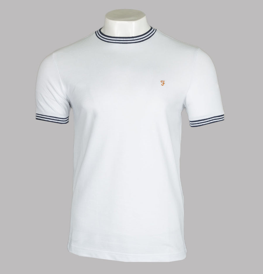 Farah Texas Pique T-Shirt White