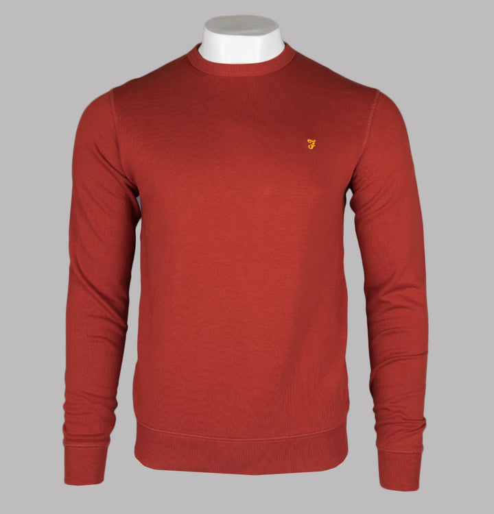 Farah Jim 1/4 Zip Sweatshirt Farah Red Marl – Bronx Clothing