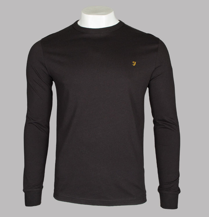 Farah Worthington LS T-Shirt Black